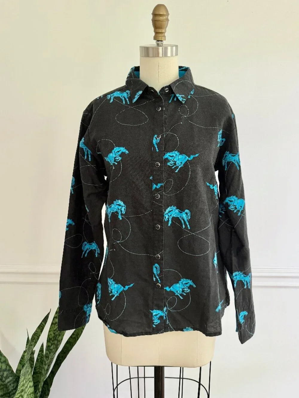 Vintage Wrangler Stallion Cowboy Button Down | M - Picture 1 of 6